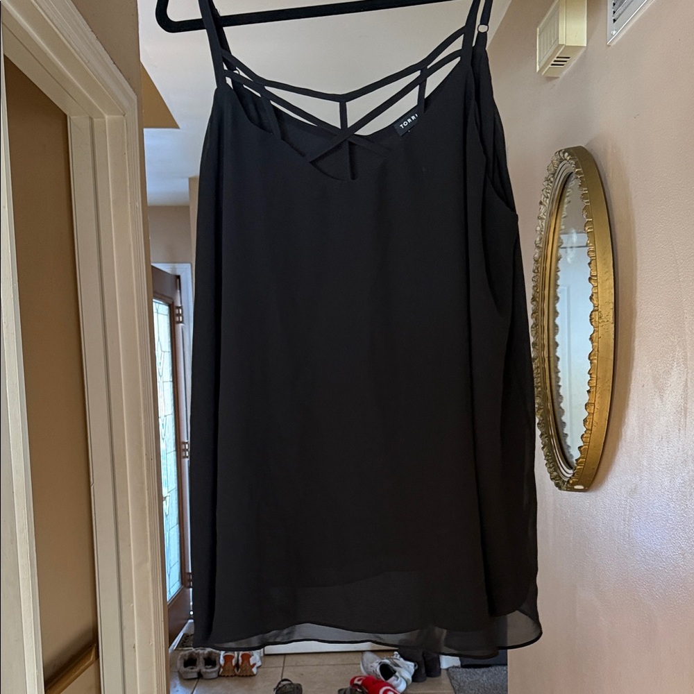 Torrid Black Strappy Top
